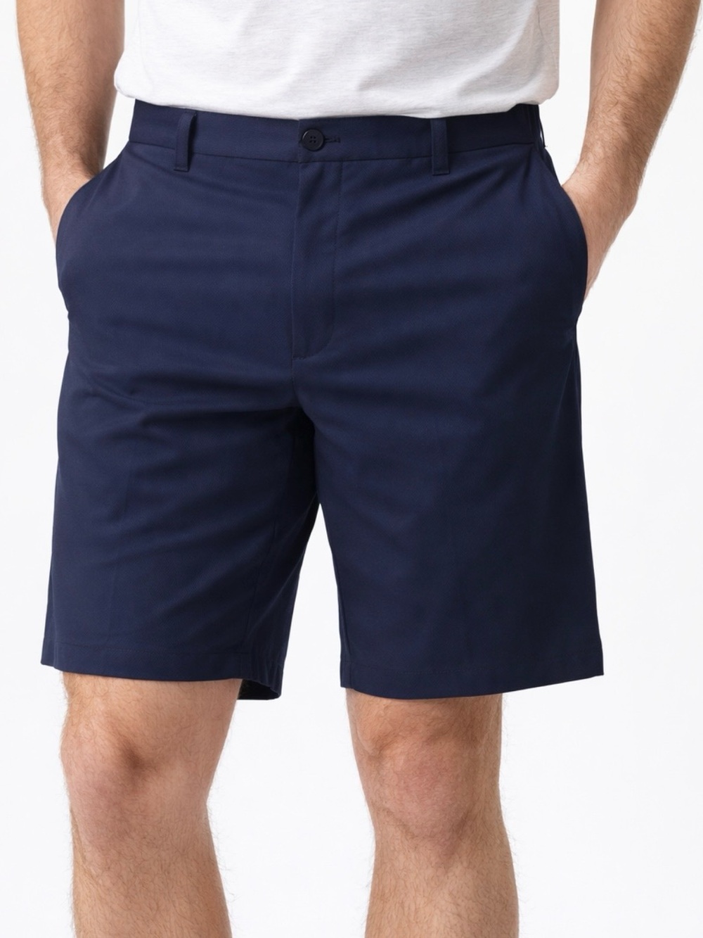 Greg Norman Men’s Performance Golf Shorts Navy Sz 34 Stretch Moisture Wicking